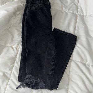 Abercrombie Curve Love Ultra High Rise 90’s Straight Jeans